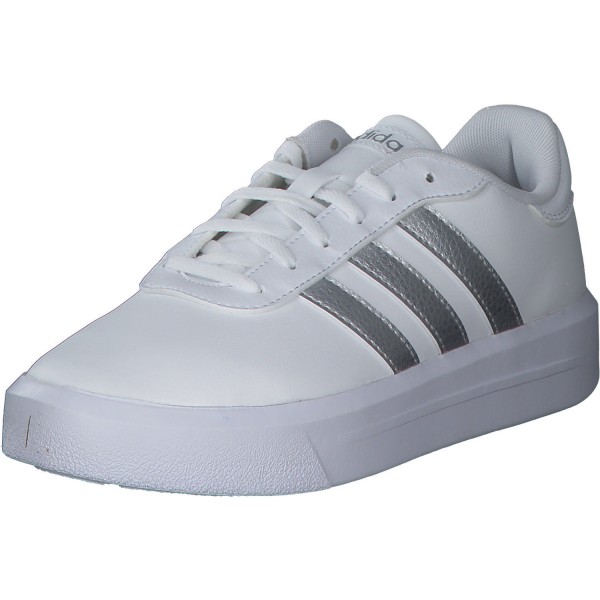Adidas Core Court Platform, Sneakers Low, Damen, weiß silber