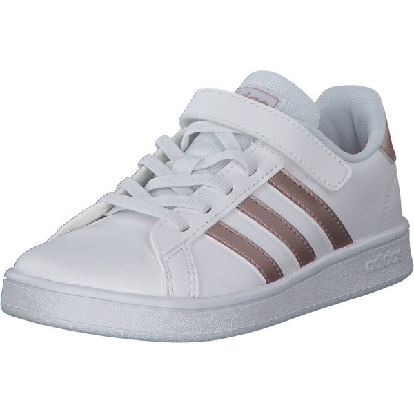 Adidas Core Grand Court C, Sneakers Low, Kinder, Weiß (FTWWHT/COPPMT)