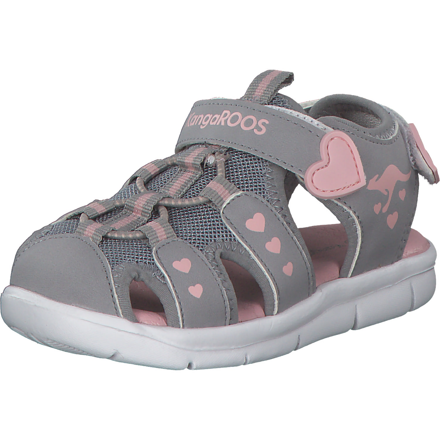 KangaROOS K-Grobi Grau KangaROOS Marken Schuh Happy Sandalen (Rock/Powder/Can) | (Kinder), 02035, | Kinder, 